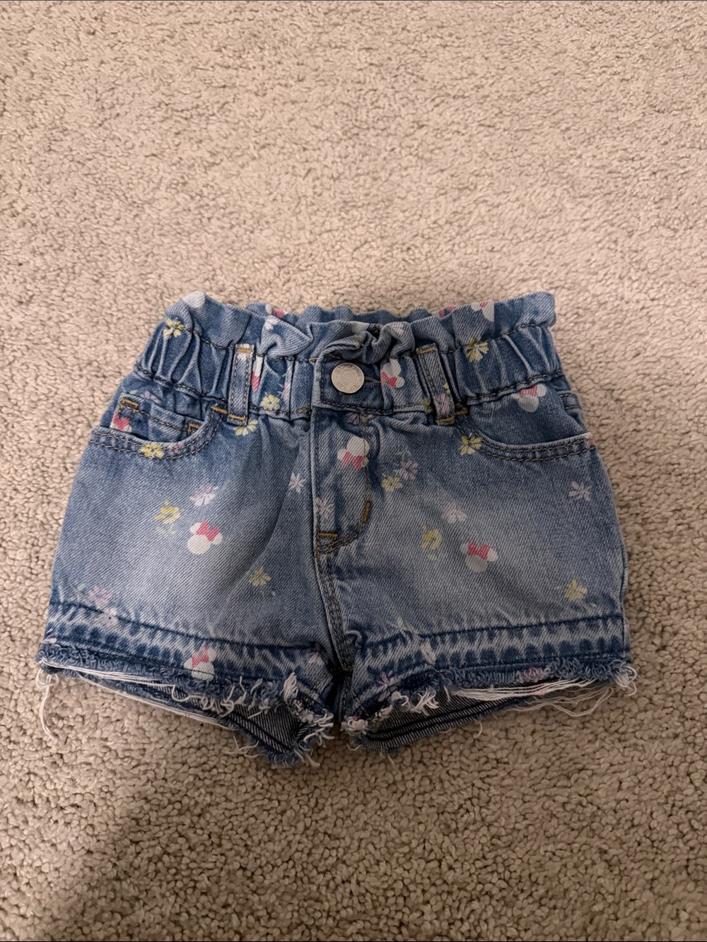 Baby gap X Disney denim Minnie Mouse shorts